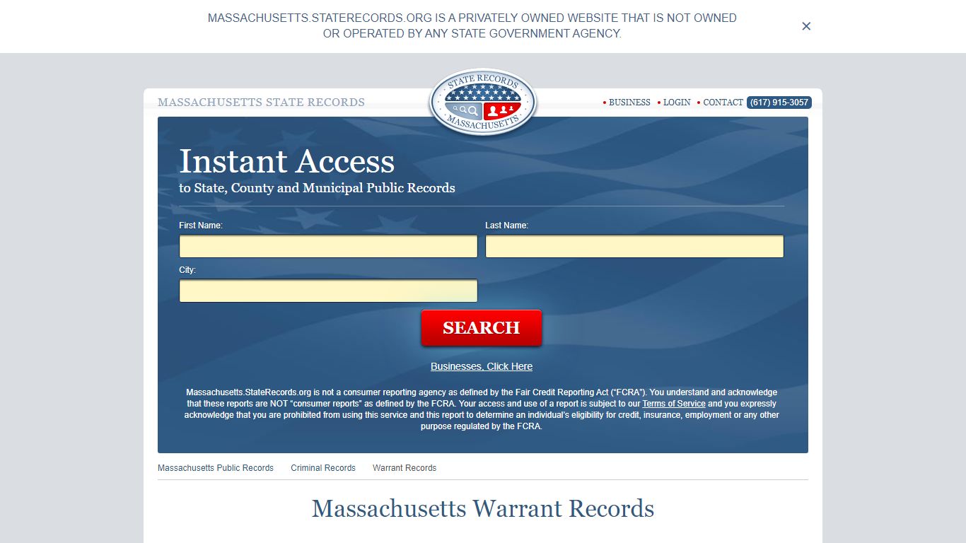 Massachusetts Warrant Search | StateRecords.org